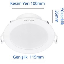 Philips Eridani DL190B 7W 100MM Delik Çapı 500LÜMEN Spot