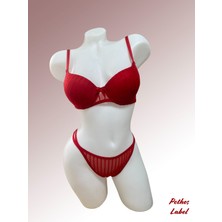 Arel Destekli Sütyen Takımı Simli Baskı