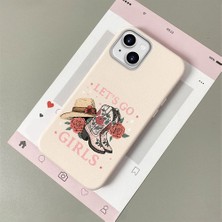 HONTINGA iPhone 15 Plus ile Uyumlu Kılıfı Deri Dokusu Anti Düşme Yumuşak Silikon Telefon Kılıfı Şık Desen K7-3082