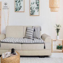 DNC Hometex Keten Koltuk Pedi / Koltuk Şiltesi - Evcil Hayvan Dostu, Makinede Yıkanabilir Ölçü Seçenekli.