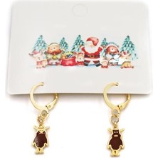 Royaleks Geyik Yılbaşı Küpe - Altın