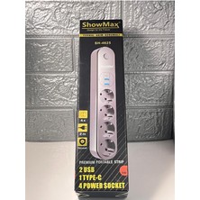 Özbience Termal Akım Korumalı Çoklu Şarj Prizi 2 USB ve 1 Type-C, Güç Soketi