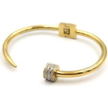 Royaleks Taşlı Çivi Bilezik - Altın