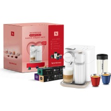 Nespresso F541 Gran Lattissima Beyaz Kahve Köşesi Seti