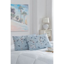 Marla Home 2'li Yastık Kılıfı | Pamuklu | 50X70 cm | Mavi Bahar