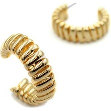 Royaleks Metal Küpe - Altın