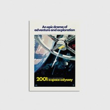 Domirus 2001 A Space Odyssey (1968) Film Posteri Çerçevesiz Poster Duvar Dekorasyonu