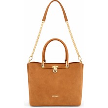 Louisiana Polo Kriste Bell Kadın Çanta Süet Taba 7190