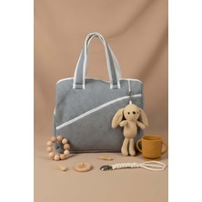 Peluş Tavşanlı Anne Bebek Bakım Çantası