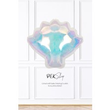 Pekshop Hologram Midye Deniz Kabuğu Folyo Balon