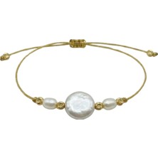 Birinci Ayarlanabilir Doğal İnci Şans Bilekliği