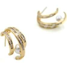 Royaleks Taşlı Küpe - Altın