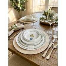 Kütahya Home Green Art Porselen Yemek Takımı 24 Parça – Günlük ve Misafir Kullanımı