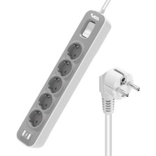 Özbience 5'li Anahtarlı 1.5m Akım Korumalı Güç Prizi, Güvenli Elektrik Kullanımı