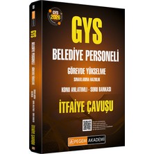 Pegem Akademi Yayıncılık 2026 GYS Belediye Personeli Görevde Yükselme Sınavlarına Hazırlık