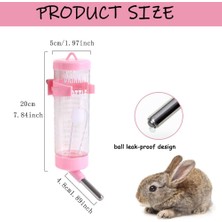 Üzümoğlu Petshop Tavşan Suluğu 1 Adet 250ML Guineapig Hamster Kemirgen Suluk