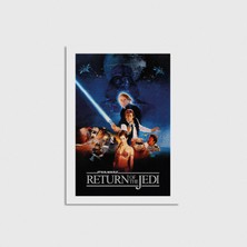 Domirus Star Wars Return Of The Jedi (1983) Film Posteri Çerçevesiz Poster Duvar Dekorasyonu