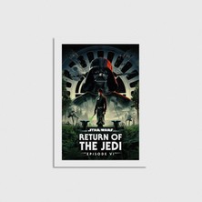 Domirus Star Wars Return Of The Jedi (1983) Film Posteri Çerçevesiz Poster Duvar Dekorasyonu