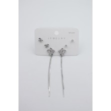 Royaleks Çoklu Set Küpe - Gümüş