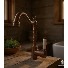 İsaoğlu Yapı Eskitme Bakır Zen Batarya Banyo ve Mutfak Uyumlu Rustik Eskitme Bronz