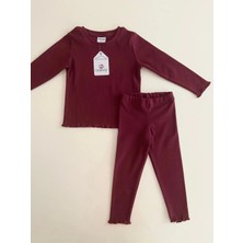 RolyPoly Roly Poly Çocuk 2lı Takım - Koyu Kızıl Kahve