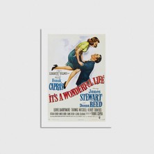 Domirus It's A Wonderful Life (1946) Film Posteri Çerçevesiz Poster Duvar Dekorasyonu