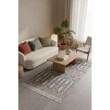 Modern Geometrik Desenli Çift Taraflı Yıkanabilir Kilim