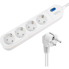 Özbience 4'lü Anahtarlı Akım Korumalı Uzun Priz, Güçlü Bağlantı Sağlar