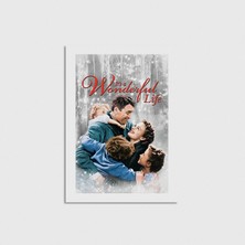 Domirus It's A Wonderful Life (1946) Film Posteri Çerçevesiz Poster Duvar Dekorasyonu