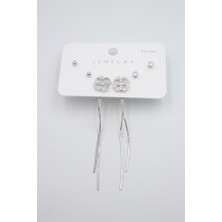 Royaleks Çoklu Set Küpe - Gümüş