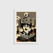 Domirus Modern Times (1936) Film Posteri Çerçevesiz Poster Duvar Dekorasyonu