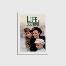 Domirus Life Is Beautiful (1997) Film Posteri Çerçevesiz Poster Duvar Dekorasyonu