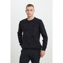 Altınyıldız Classics Standart Fit Normal Kesim Bisiklet Yaka Dokulu Desenli Triko Kazak