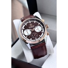 Homies Multifonksiyon Erkek Kol Saati 3 Atm Kahverengi Renk Bileklik Hediyeli HMSGF634