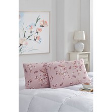 Marla Home 2'li Yastık Kılıfı | Pamuklu | 50X70 cm | Pembe Bahar