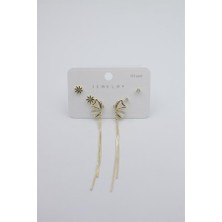 Royaleks Çoklu Set Küpe - Altın