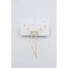 Royaleks Çoklu Set Küpe - Altın