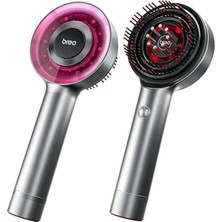 AGM Breo Scalp3 Shiatsu Masaj Fırçası - Derin Saç Derisi Masajı Su Geçirmez - Kırmızı