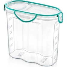 Pazarcan Buffer® Kilitli Kapaklı Contalı Hava,su Sıvı Geçirmez 1,7 Litre Erzak Saklama KABI-SA585