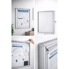 Dahle Profesyonel Manyetik Çerçeveli Kurumsal Duyuru Panosu 74X100 cm