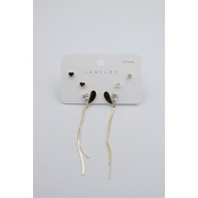 Royaleks Çoklu Set Küpe - Altın