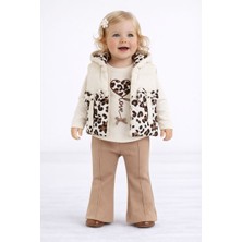 Kız Bebek 3’lü Takım – Sweatshirt, Yelek ve Pantolon  05213 V