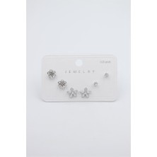 Royaleks Çoklu Set Küpe - Gümüş