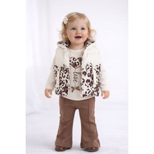 Kız Bebek 3’lü Takım –sweatshirt, Yelek ve Pantolon 05213 K