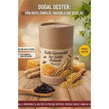 Ballı Ginsenkli Arı Sütlü Polenli Macun - Enerji & Solunum & Bağışıklık & Sindirim
