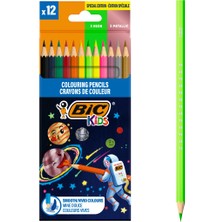 Bic Cosmo Kuru Boya Kalemi 12 Renk (6 Standart + 3 Metalik + 3 Neon)