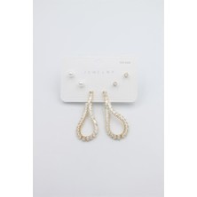 Royaleks Çoklu Set Küpe - Altın