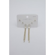 Royaleks Çoklu Set Küpe - Altın