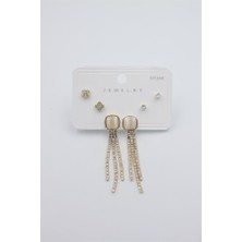 Royaleks Çoklu Set Küpe - Altın