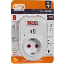 Özbience Tekli Akım Korumalı 5V 2,4A USB Type-C Hızlı Şarj Prizi